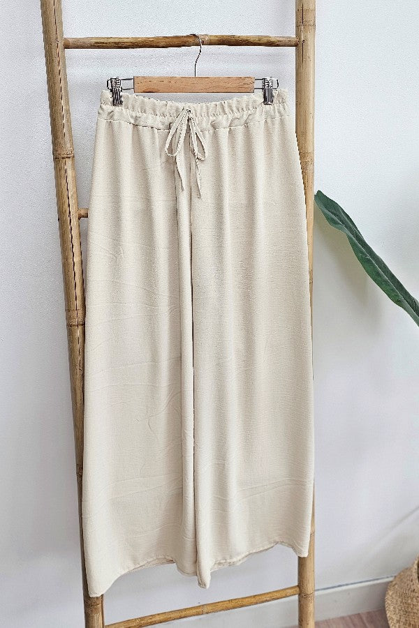 Pantalón Crep Beige